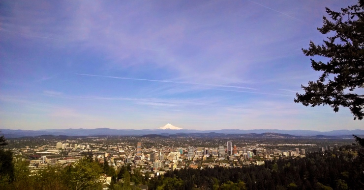 Mount Hood from Pittock Mansion
