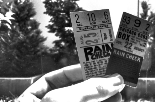 baseball tickets 1954