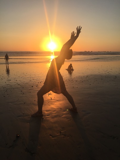 sunset beach warrior